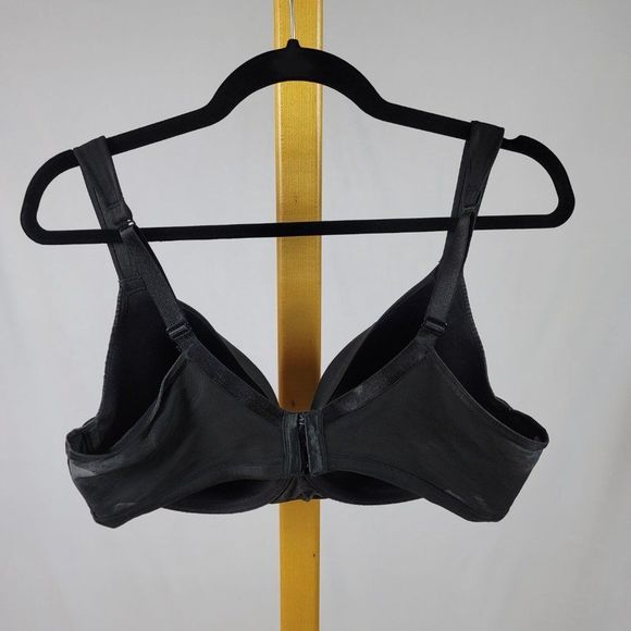 Cacique French full coverage black plus size bra 38DDD - Picture 4 of 6